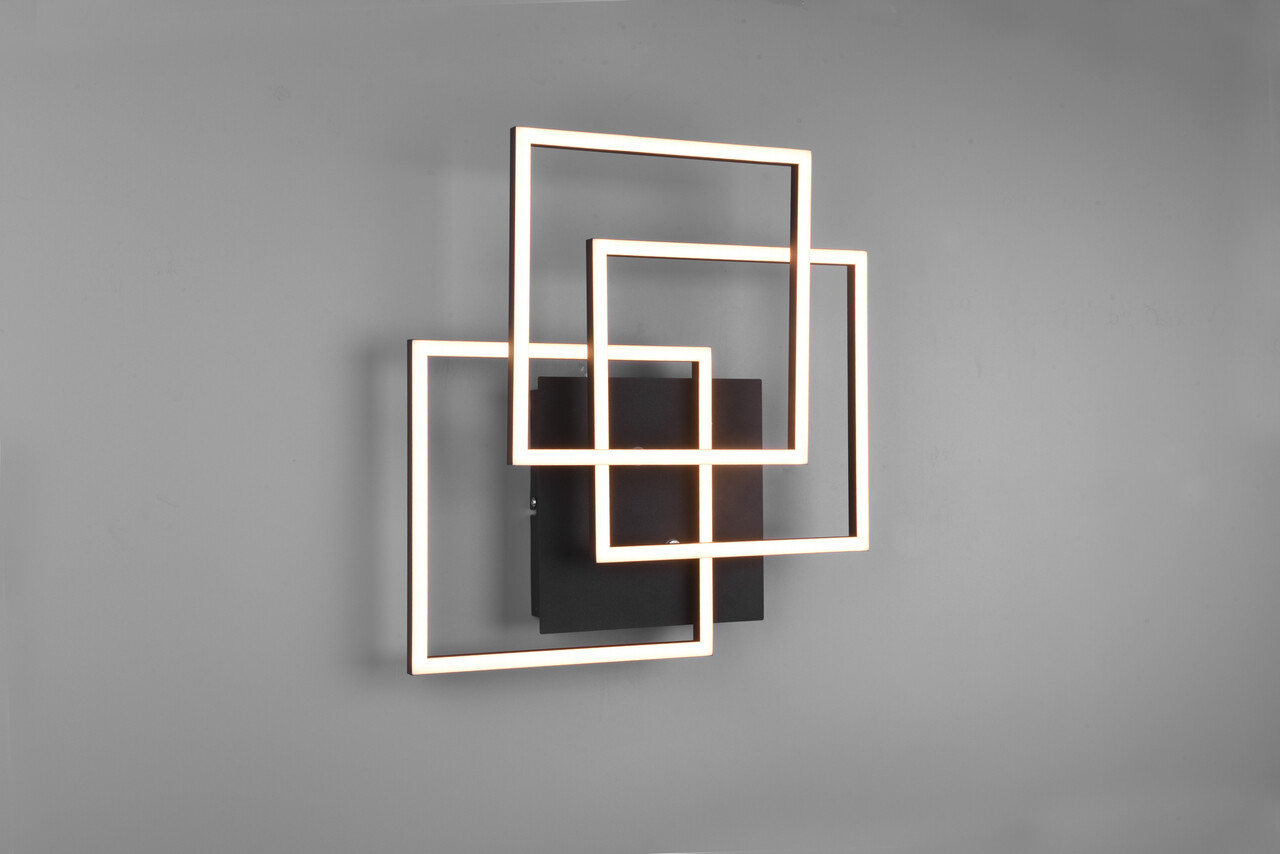 Plafoniera Mobile, RL, 39x42x10 cm, 27W, 1x SMD, metal, negru mat