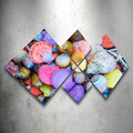 Set 4 tablouri decorative, 4MDF276415940, MDF, Imprimat UV, Multicolor