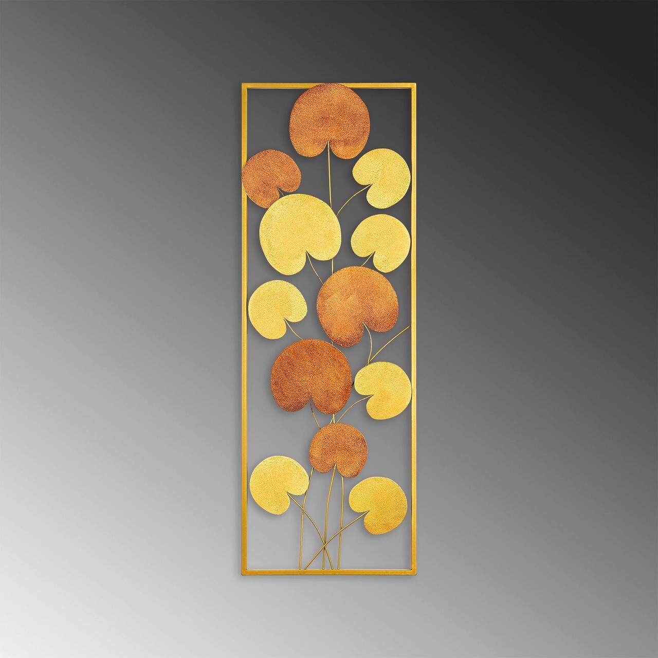 Decoratiune de perete, Catalpa, Dimensiune: 32 x 90 cm, Multicolor - imagine 4