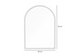 Oglinda decorativa, Lumisfera, Opal 30 x 45, Alb