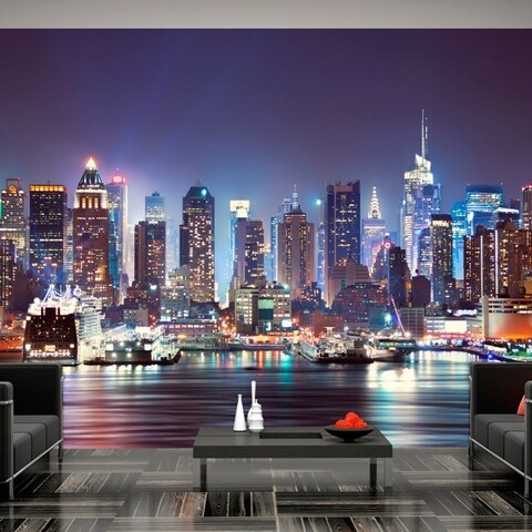 Fototapet vlies, Night in New York City, Artgeist, 200x140 cm