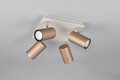 Plafoniera Marley, TRIO, 24x24x15 cm, 35W, 4x GU10, metal, alb/bronz