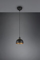 Lustra Punch, RL, 18x150 cm, 40W, 1x E27, metal, negru mat
