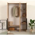 Dulap pentru haine, Vella, Lody, 135 x 200 x 51.5 cm, pal melaminat, stejar