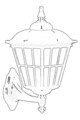 Lampa de exterior, Avonni, 685AVN1215, Plastic ABS, Negru