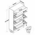 Pantofar, Hanah Home, EB117, 74.2x131.8x29.2 cm, Alb