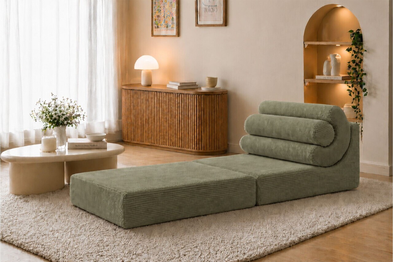 Fotoliu extensibil, Atelier del Sofa, 560ARE5304, Verde menta — imaginea 2