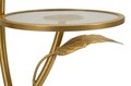 Masuta de cafea Leaf, Mauro Ferretti, 54x69.5 cm, fier/sticla, auriu