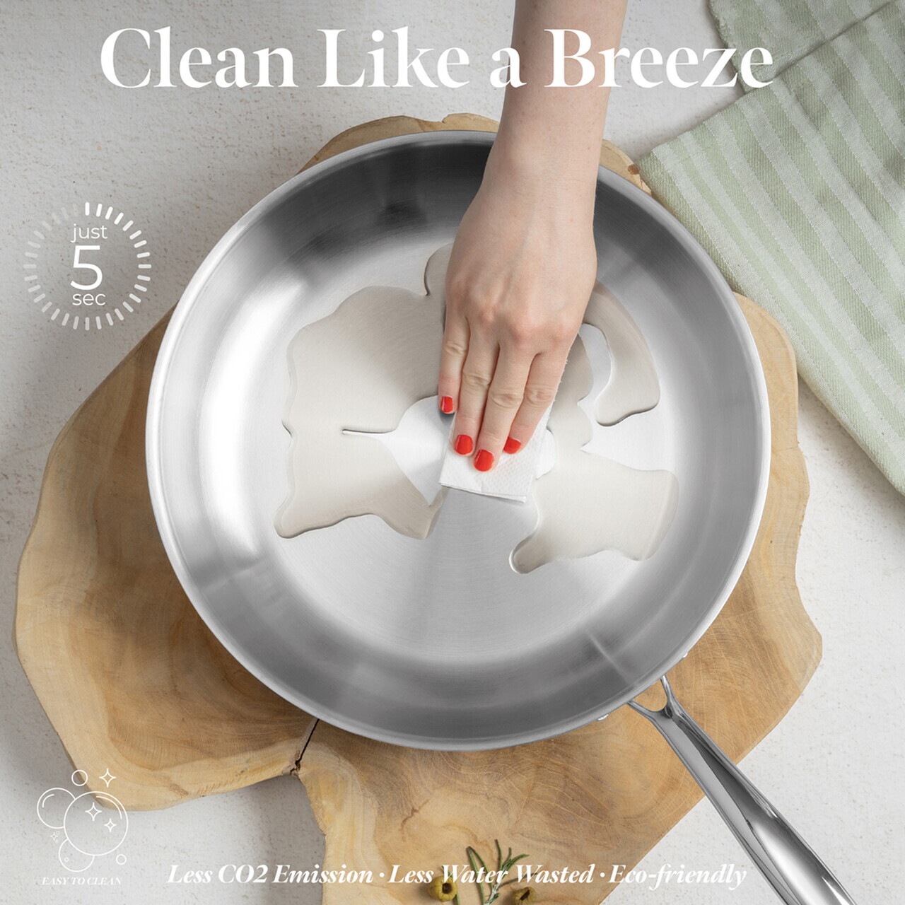 Tigaie Berlinger Haus, Copper Touch, 30 cm, inox, argintiu - imagine 5