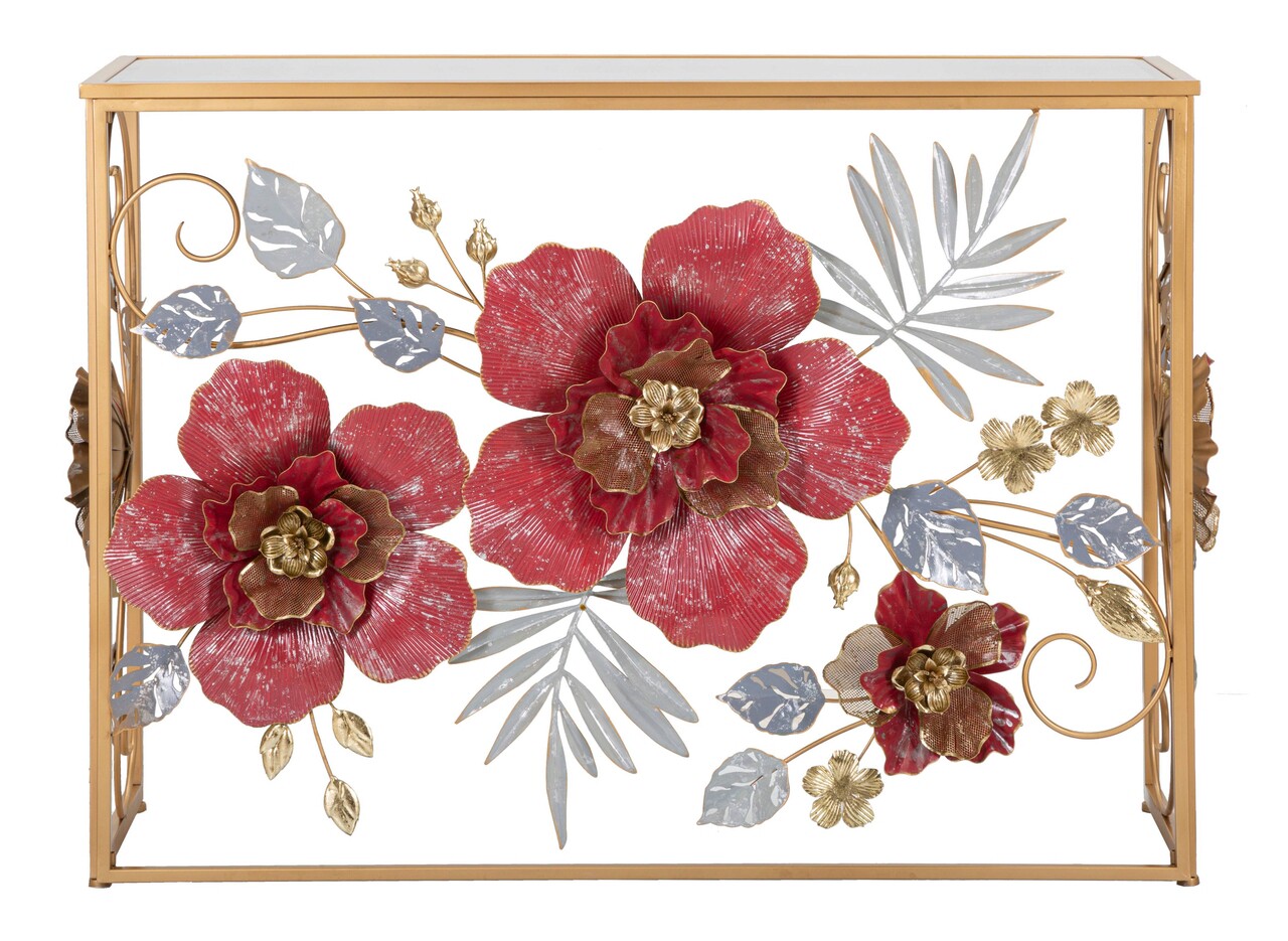 Consola Lovi, Mauro Ferretti,  108 x 36.8 x 80 cm, fier/MDF/sticla, multicolor - 1 | YEO
