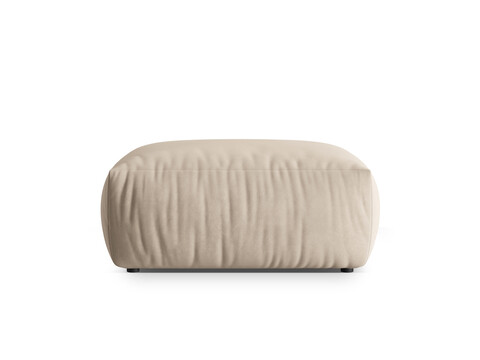 Taburet, Chris-184, Micadoni Home, 100x85x43 cm, catifea, ecru
