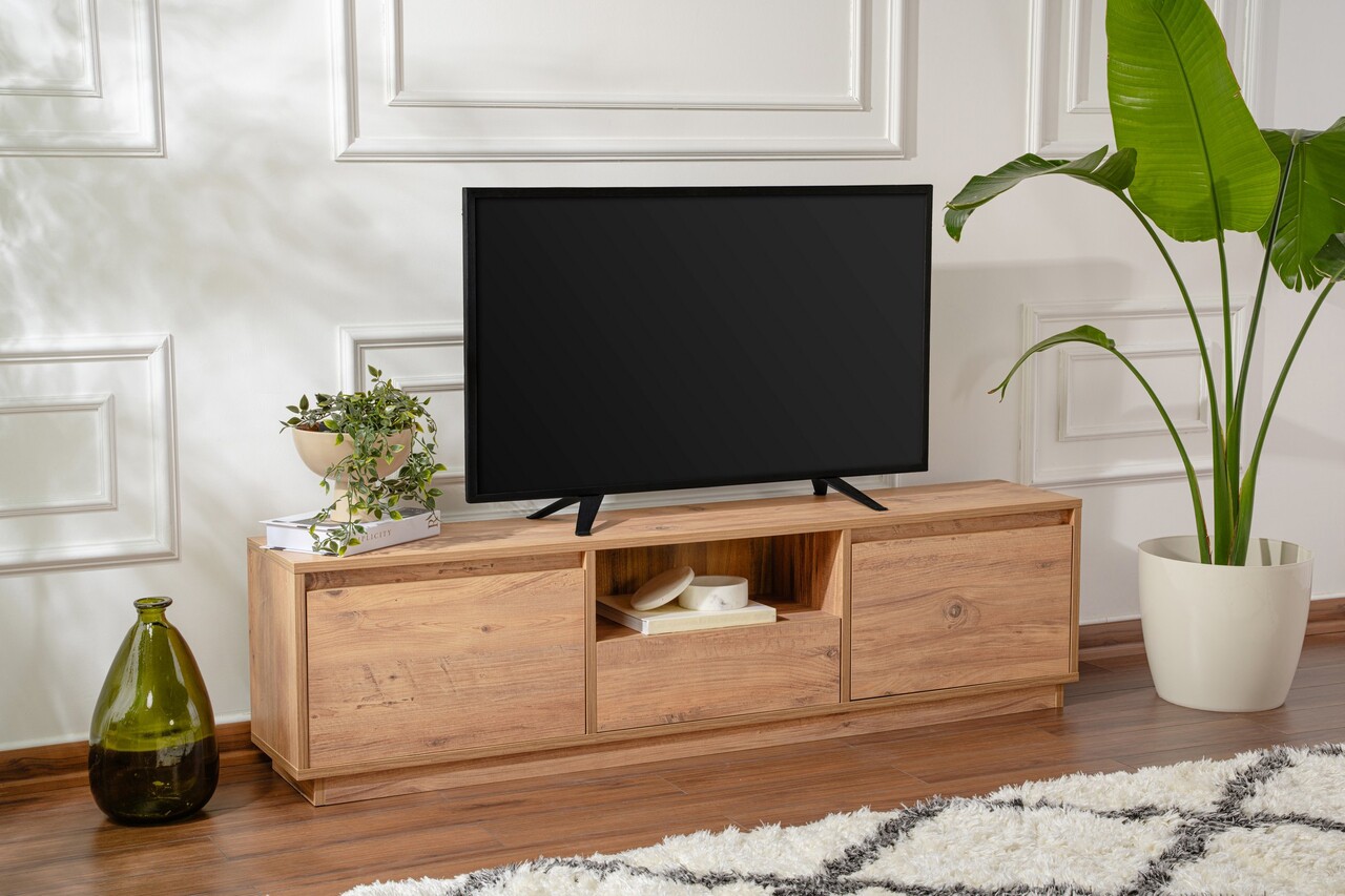 Comoda TV, Nordure, Vanguard, 160x42x29.5 cm, Maro