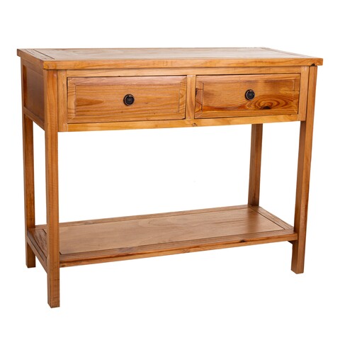 Consola Creaciones Meng, 95x78x41 cm, lemn de pin, maro