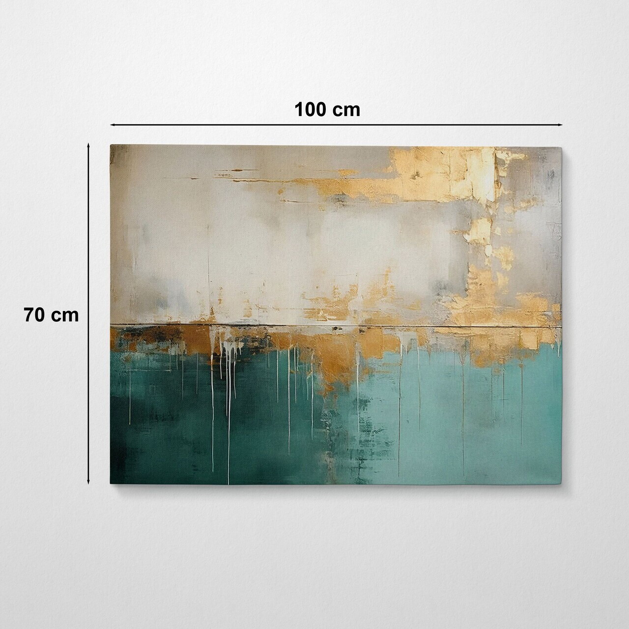 Tablou decorativ, KNV10262, Canvas, Rama din lemn (grosime 3 cm), Multicolor — imaginea 4