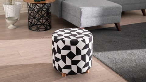 Bancheta, balcab home, 825blc2517, lemn de fag, alb negru
