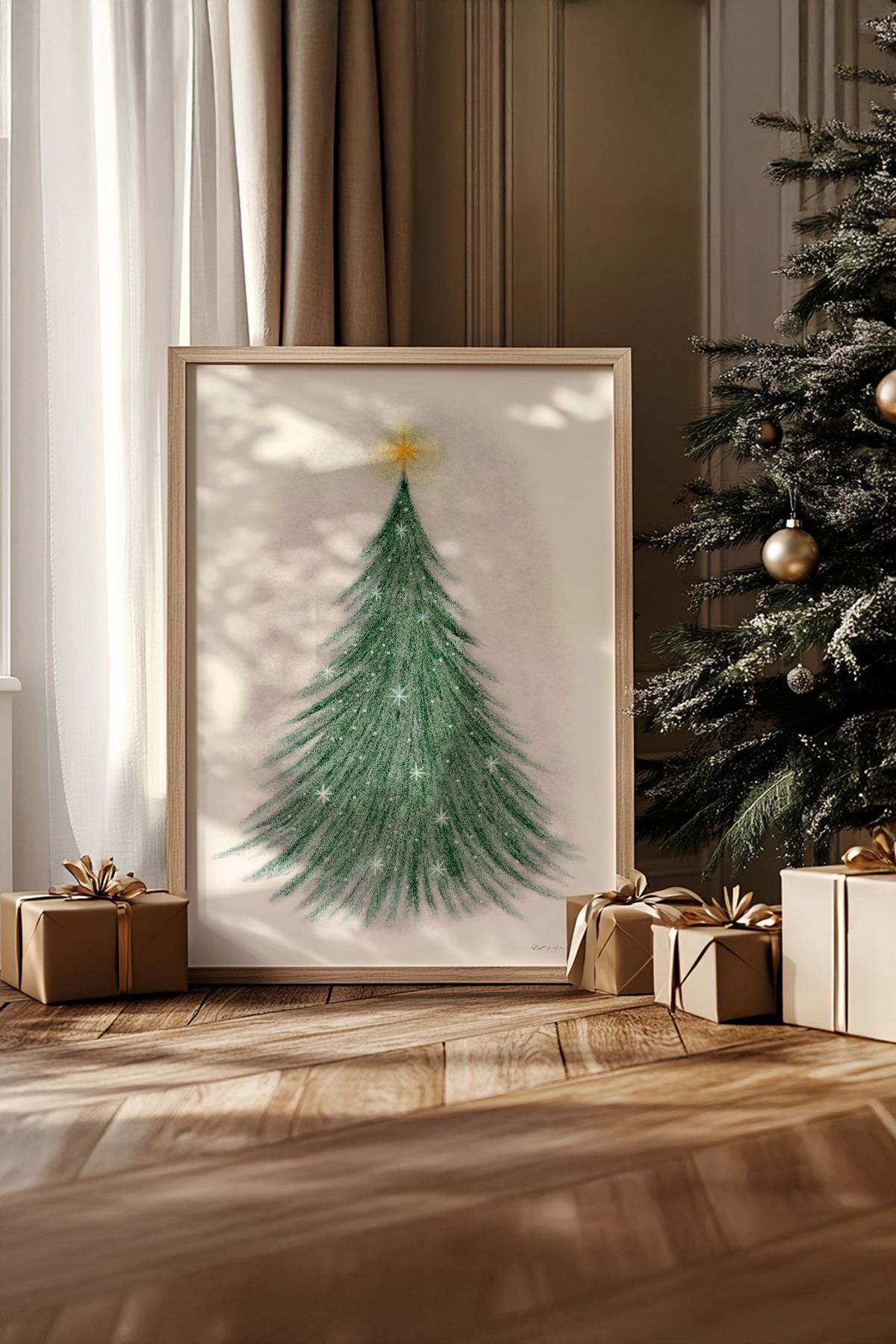Tablou decorativ, Nwyearsngmdl85, MDF, Multicolor