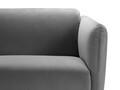 Canapea 2 locuri, Noomi-88, Micadoni Home, 162x94x75 cm, catifea, gri