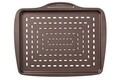 Tava de copt pizza, Pyrex, Asimetria, 29 x 37 cm, otel carbon/metal antiaderent