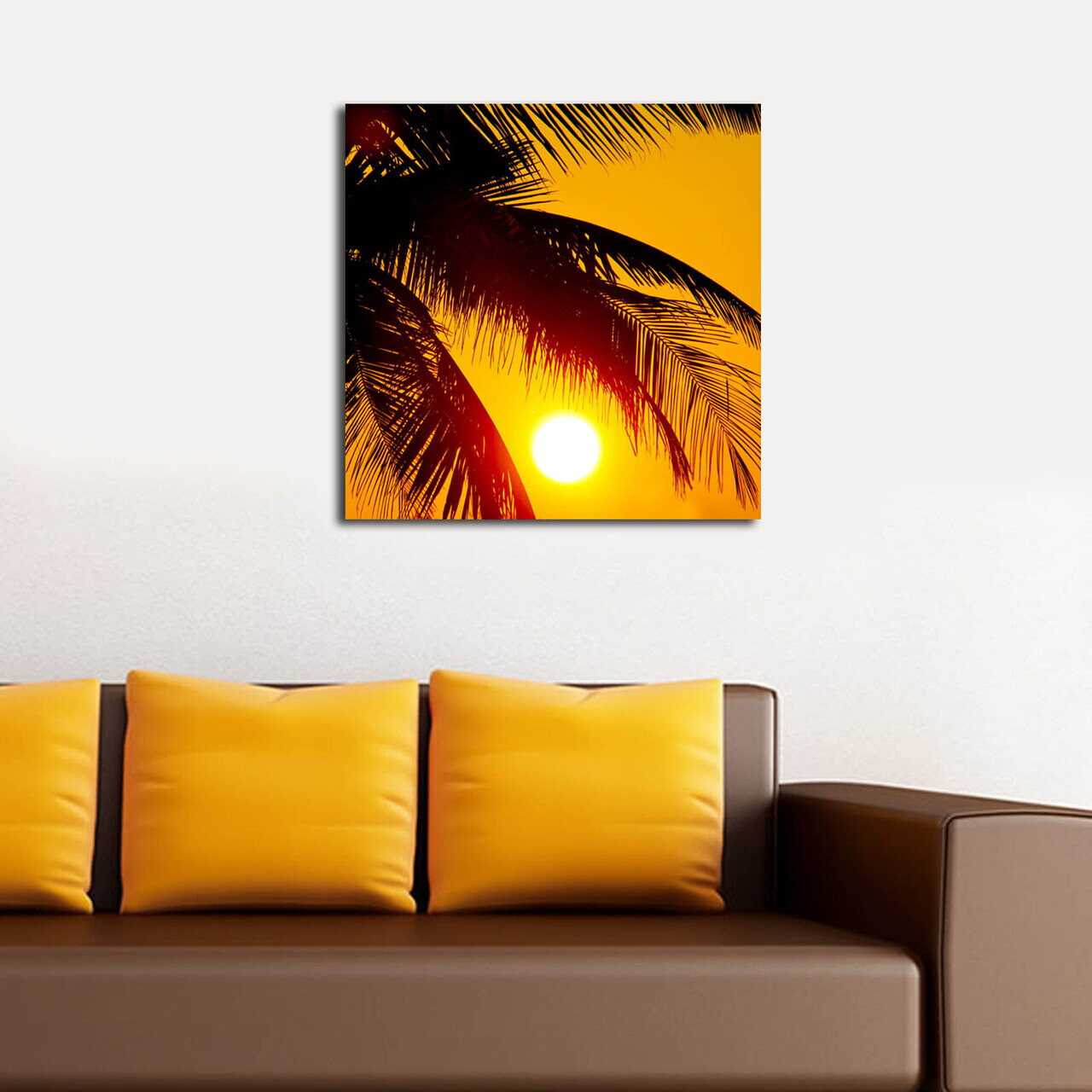 Tablou decorativ, 4545K-27, PÂNZĂ DIN PIELE ÎNTOARSĂ, Dimensiune: 45 x 45 cm, Multicolor — imaginea 3