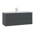 Dulap de baie cu chiuvetă, Hanah Home, Moonlight 120, Antracit mat