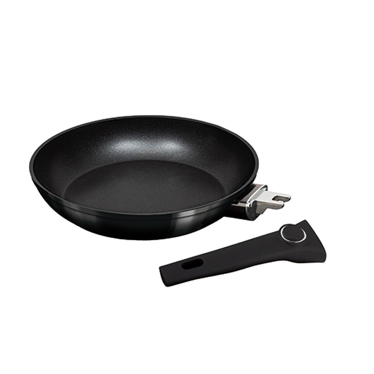 Tigaie cu maner detasabil Berlinger Haus, Black Vantage, 28 cm, 2.4 L, aluminiu forjat, negru lucios - imagine 3