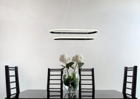 Lustra siyah, 2005/2 sy, squid lighting, 22x65x70 cm, 72w, negru
