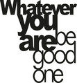 Decoratiune de perete, Whatever You Be Good One, Metal, Dimensiune: 65 x 70 cm, Negru