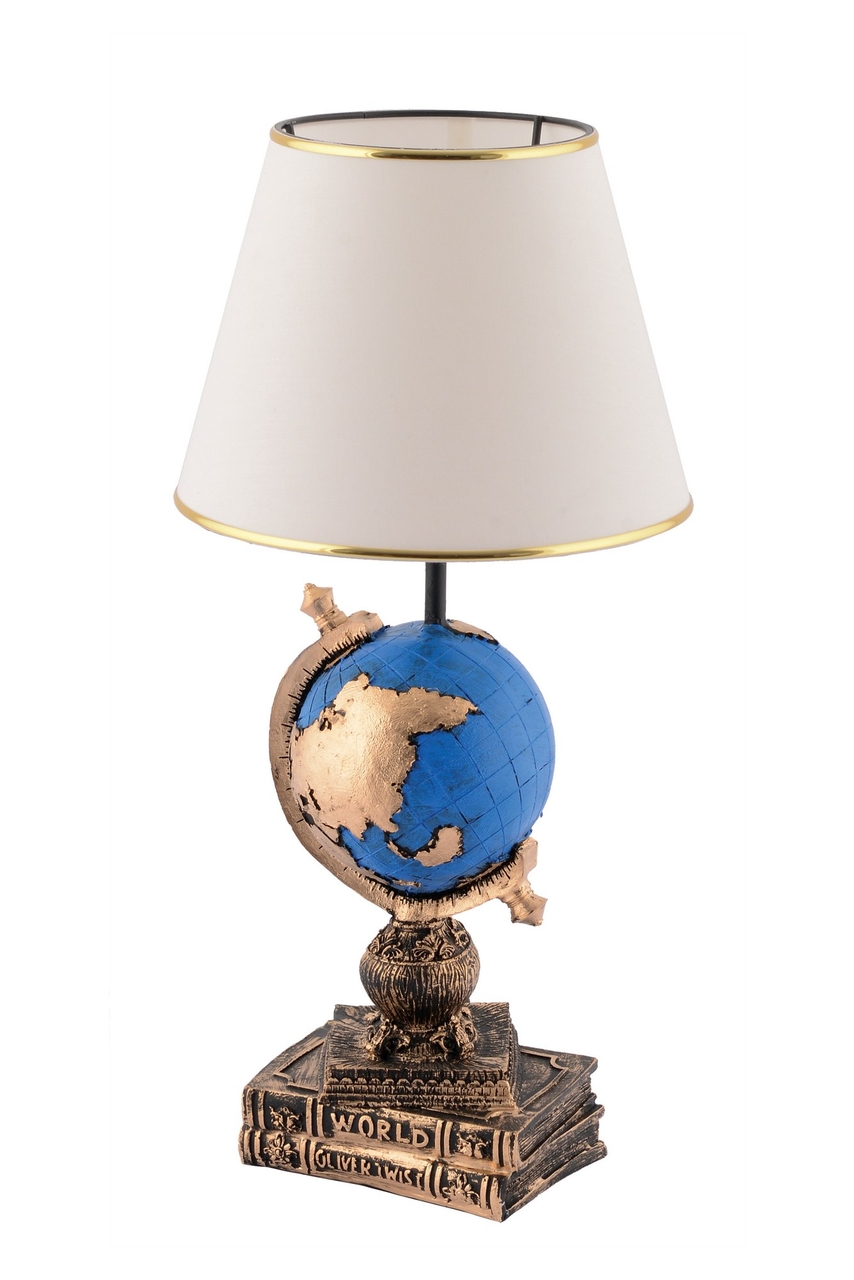 Lampa de masa, Opviq, 390FLH2251, Negru / Alb / Auriu - view 5