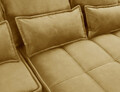 Coltar extensibil dreapta 4 locuri ELTAP, RT-45MAN, Campo, 265x196x88 cm, lemn/poliester, mustar