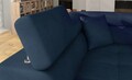Coltar extensibil stanga 4 locuri, ELTAP, Anton, 272x203x85 cm, lemn/poliester, bleumarin/alb