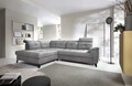 Coltar extensibil stanga 5 locuri ELTAP, LT-04REL, Inferne, 297x210x107 cm, lemn/poliester, gri