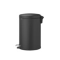 Cos de gunoi cu pedala, Brabantia, NewIcon Mineral Infinite Grey, 20 L, 38x29x46.7 cm, otel, gri