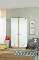 Dulap pentru haine, Çilek, Natura Baby 2 Doors Wardrobe, 103x195x56 cm, Multicolor
