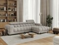 Coltar extensibil dreapta 3 locuri ELTAP, RT-20PEL, Felro, 285x181x93 cm, lemn/poliester, gri