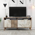 Consola, Hommy Craft, Milan 160, 160 x 78 x 35 cm, pal melaminat, nuc/alb