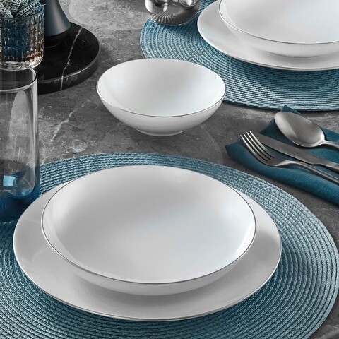 Serviciu de masa, 18 piese, GBSATN18Y130GM, Güral Porselen, portelan, multicolor