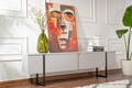 Comoda TV, Nordure, Serenity, 180x50x29 cm, PAL, Gri/Negru
