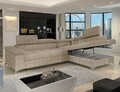 Coltar extensibil dreapta 4 locuri ELTAP, RT-18AMO, Eridano, 275x202x88 cm, lemn/poliester, bej