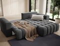 Coltar extensibil dreapta 4 locuri ELTAP, Bon-44, Bonett, 250x175x92 cm, lemn/poliester, gri