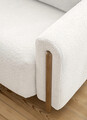 Canapea extensibila 3 locuri, ELTAP, SO-ARC-OA-01ROY, Arcadova, 244x97x97 cm, lemn/poliester, alb/stejar