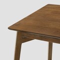 Masa Little, Homla, 160x75x76 cm, lemn de cauciuc, maro