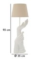 Lampa de masa Life, Mauro Ferretti, 1 x E27, 40W, 35x93 cm, polirasina/fier/textil, alb