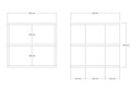 Consola, Bexley, Lord, 150x80x30 cm, PAL, Antracit / Argintiu