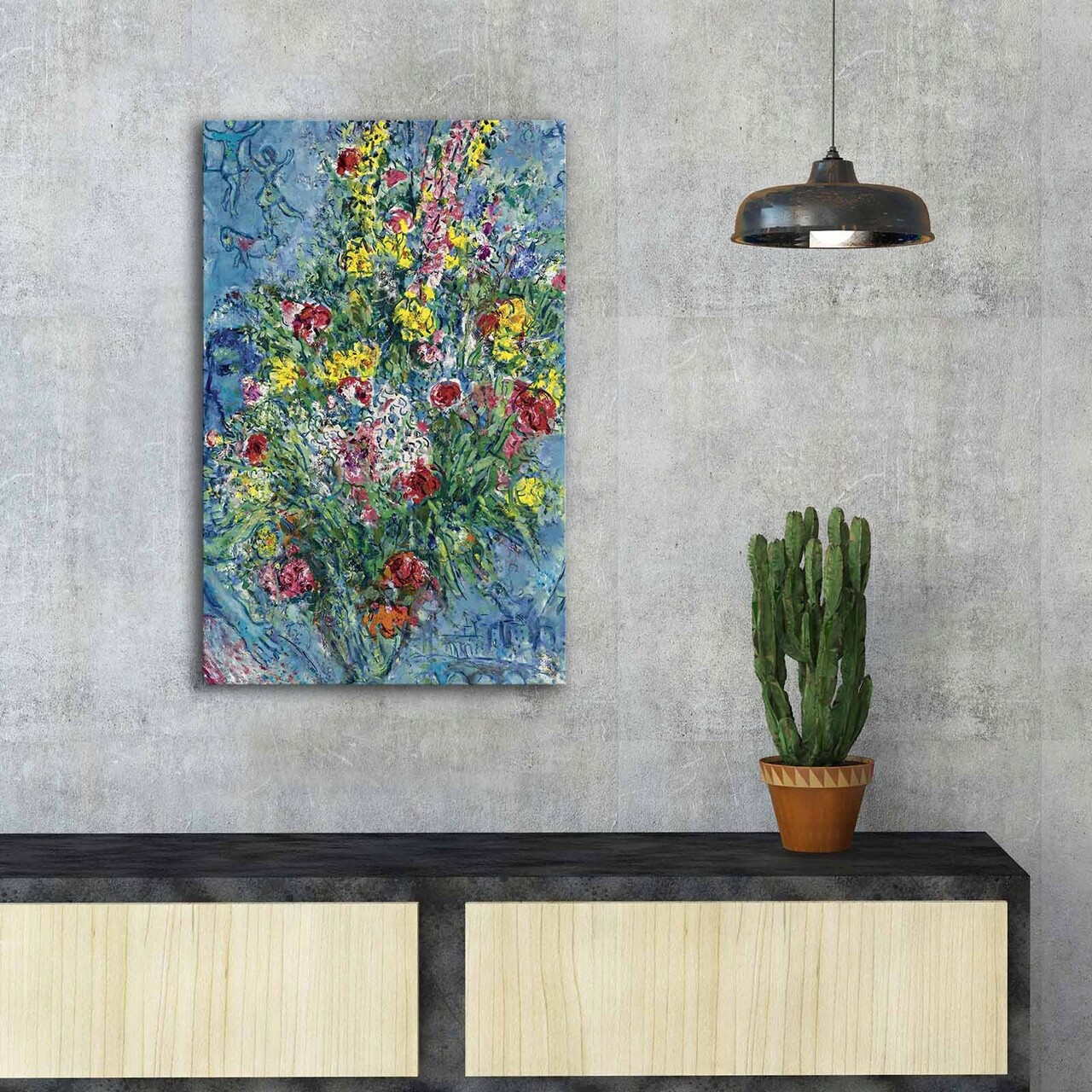 Tablou decorativ FAMOUSART-088 Dimensiune: 45 x 70 cm Multicolor