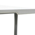 Masa pliabila pentru picnic si gradina Rodeo, Pakoworld, 240x76x74 cm, polietilena HDPE/metal, alb/gri