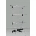 Uscator rufe Ciclone, Metaltex, 40 m capacitate de uscare, aluminiu, negru/argintiu