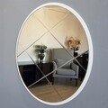 Oglinda decorativa A702, Neostill, 60 cm, argintiu