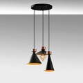 Lustra, Tatum, 584TTM1334, Metal, Negru