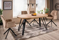 Scaun rotativ Boogie II Velvet, Signal, 60x45x89 cm, catifea/otel, bej/negru