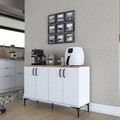 Dulap multifunctional, Rani, JE162, Alb/Maro